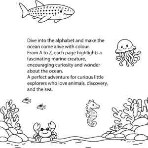 Alphabet of the Sea: Colouring Book