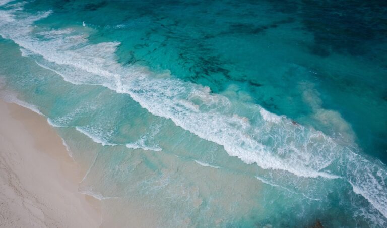 sea, ocean, beach, aerial view, nature, summer, vacation, travel, outdoors, aerial photography